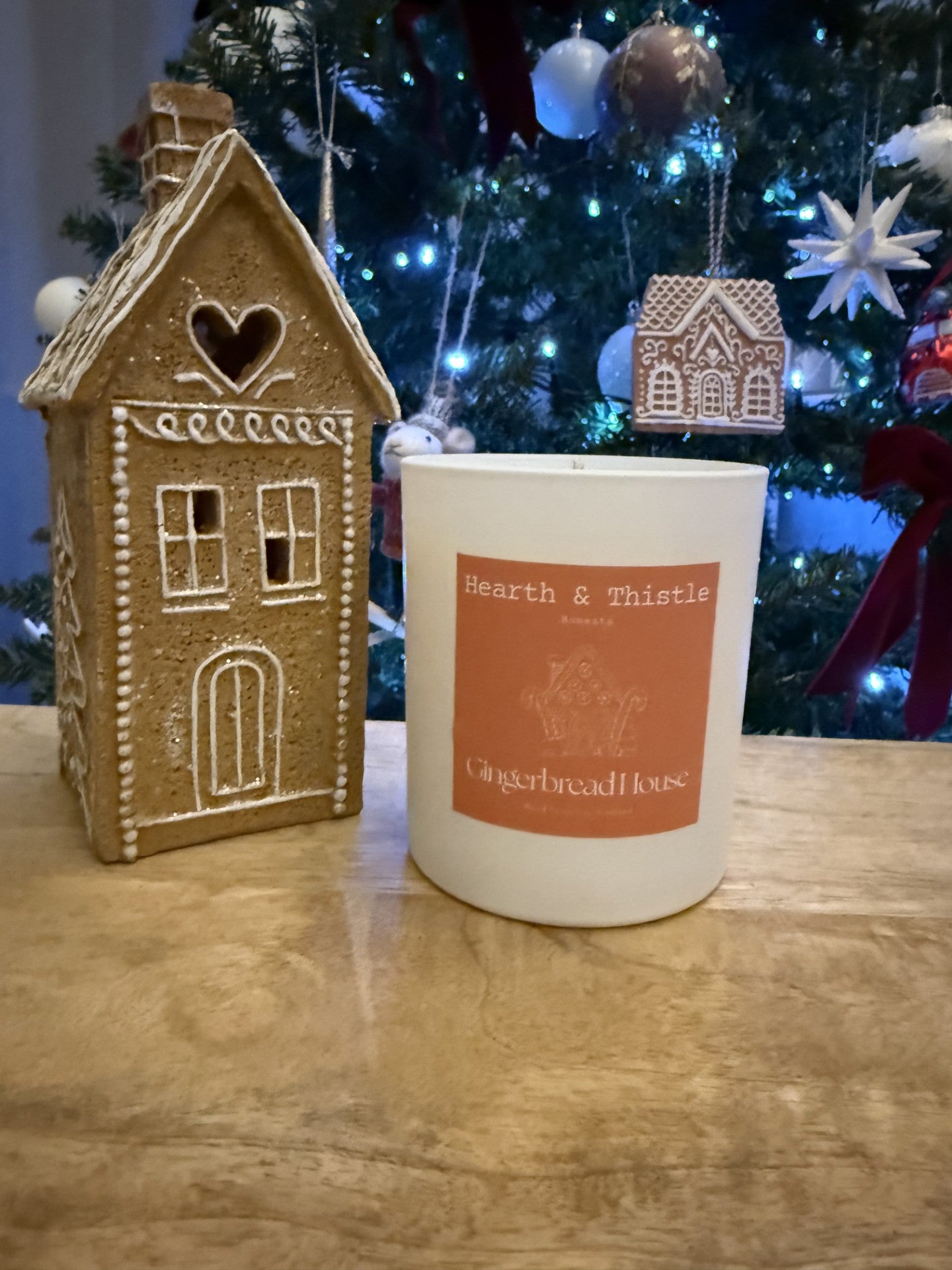 Gingerbread House Moments Large Candle